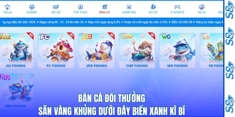Bắn Cá Đổi Thưởng - Săn Vàng Khủng Dưới Đáy Biển Xanh Kì Bí